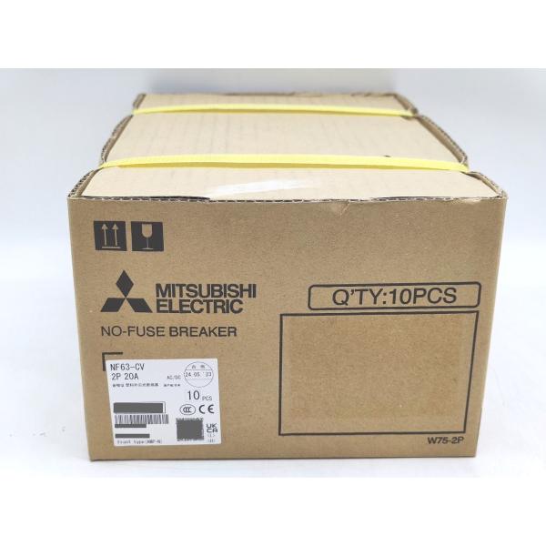本体×10個入り 箱いたみ 新品 三菱 MITSUBISHI NF63-CV 2P 20A