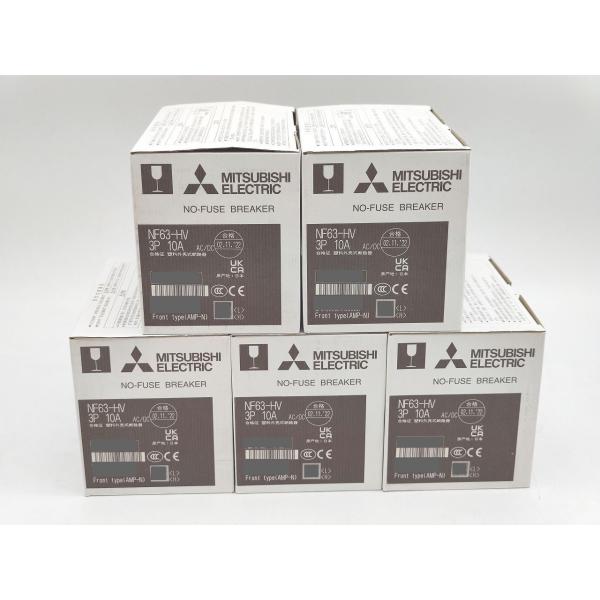 5点セット 新品 三菱 MITSUBISHI NF63-HV 3P 10A