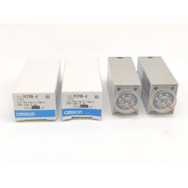 未使用 オムロン OMRON H3YN-4 1S/10S/1min/10min 200-230VAC 2点セット